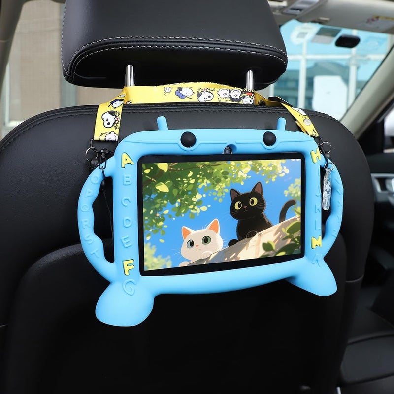 MengDash Kids Tablet, 7 inch Tablet for Kids 3-10, Educational Learning Toddler Tablet Android 11, 3GB RAM+32GB ROM Storage, Google Play YouTube (Blue) - Image 4